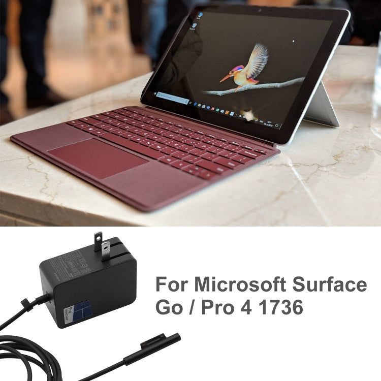 24W 15V 1.6A AC 어댑터 충전기 Microsoft Surface Go / Pro 4 1736용, 미국 플러그