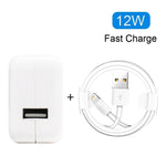 12W USB 충전기 + USB to 8핀 데이터 케이블 iPad / iPhone / iPod 시리즈용, US 플러그