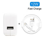 12W USB 충전기 + USB to 8핀 데이터 케이블 iPad / iPhone / iPod 시리즈용, AU 플러그