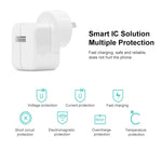 12W USB 충전기 + USB to 8핀 데이터 케이블 iPad / iPhone / iPod 시리즈용, AU 플러그