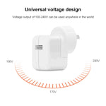 12W USB 충전기 + USB to 8핀 데이터 케이블 iPad / iPhone / iPod 시리즈용, AU 플러그