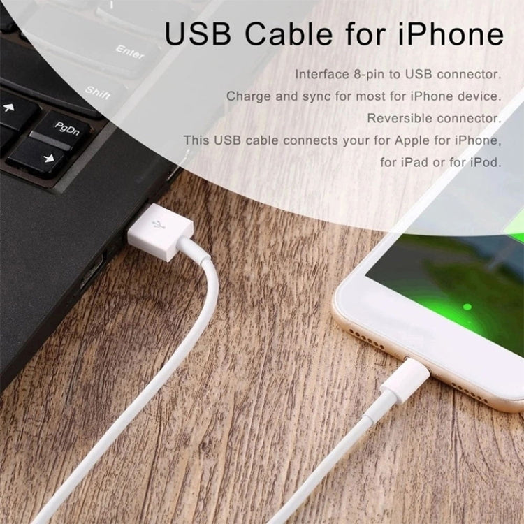 12W USB 충전기 + USB to 8핀 데이터 케이블 iPad / iPhone / iPod 시리즈용, AU 플러그