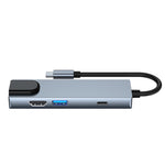 6-in-1 타입-C to HDMI + RJ45 + SD/TF + PD + USB 허브 어댑터