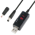 KWS-912V USB 부스트 컨버터 DC 5V to 9V 12V 변환 케이블 + 3.5x1.35mm 플러그 세트, 5V to 9V / 12V