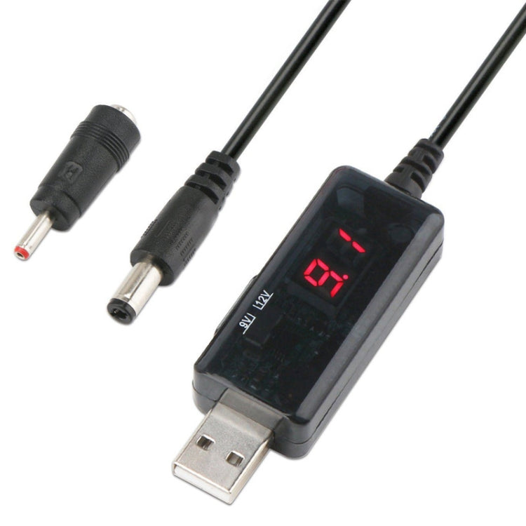 KWS-912V USB 부스트 컨버터 DC 5V to 9V 12V 변환 케이블 + 3.5x1.35mm 플러그 세트, 5V to 9V / 12V