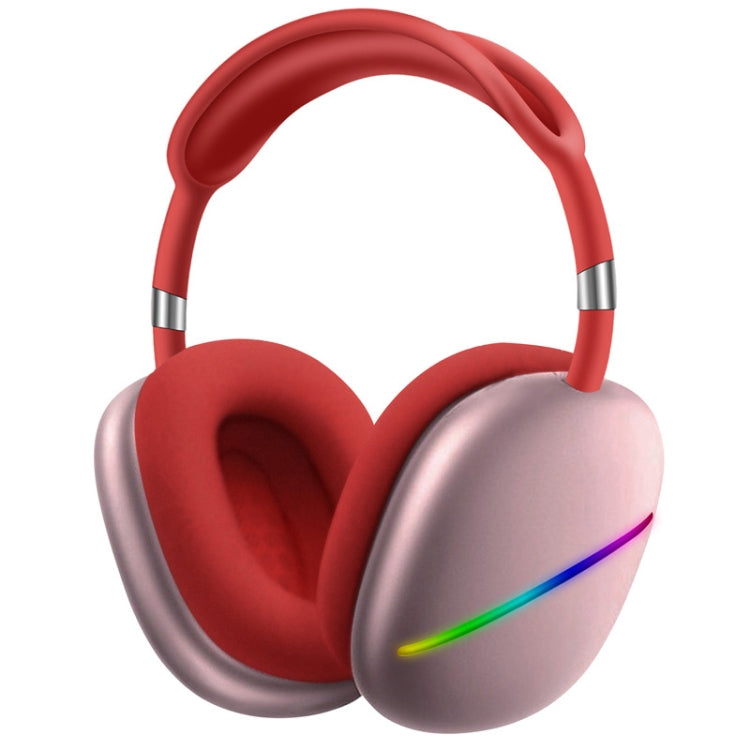 AKZ MAX10 머리 착용 RGB 무선 블루투스 음악 헤드셋 마이크 포함, TF 카드 지원