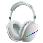AKZ MAX10 머리 착용 RGB 무선 블루투스 음악 헤드셋 마이크 포함, TF 카드 지원