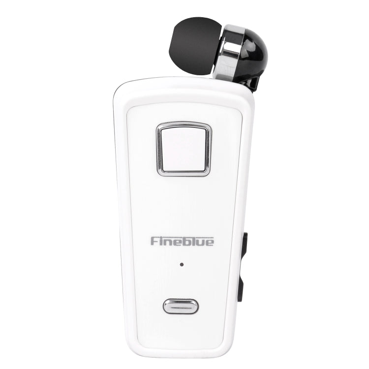 F980 CSR4.1 자동 감김 케이블 발신자 진동 알림 도난 방지 블루투스 헤드셋, 화이트