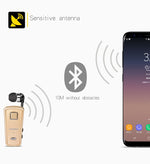 F980 CSR4.1 자동 감김 케이블 발신자 진동 알림 도난 방지 블루투스 헤드셋, 화이트