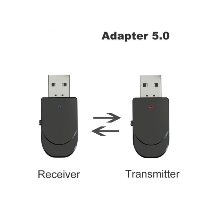 KN330 2-in-1 USB 블루투스 5.0 어댑터 무선 리시버 송신기 컴퓨터 TV 자동차용