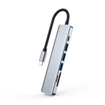 7-in-1 HDMI+SD/TF+USB2.0x2+USB3.0+PD to 타입-C 허브 도킹 스테이션, 7-in-1 스테이션