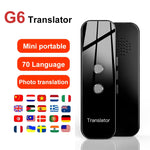 G6 휴대용 즉시 실시간 음성 번역기 다국어 번역기 음성 번역 개인 여행 도우미, G6 그레이, G6 블랙