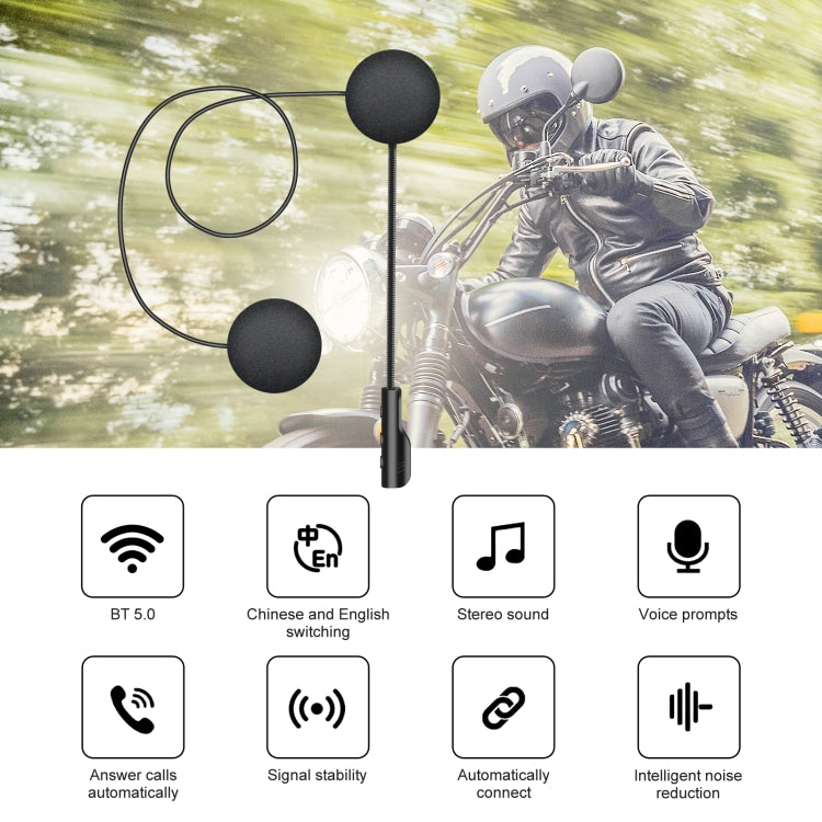 T4 오토바이 헬멧 블루투스 헤드셋 BT 5.0 스테레오 자동 연결 지원 SIRI, T4