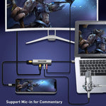 Z39A HDMI / F + 마이크로 HDMI / F + 오디오 + USB 4K 캡처 카드, 윈도우, 안드로이드, 리눅스, 맥OS 등 지원, Z39A