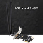 TXB001 PCIE-1X 카드 to NGFF-Ekey 듀얼 안테나 어댑터