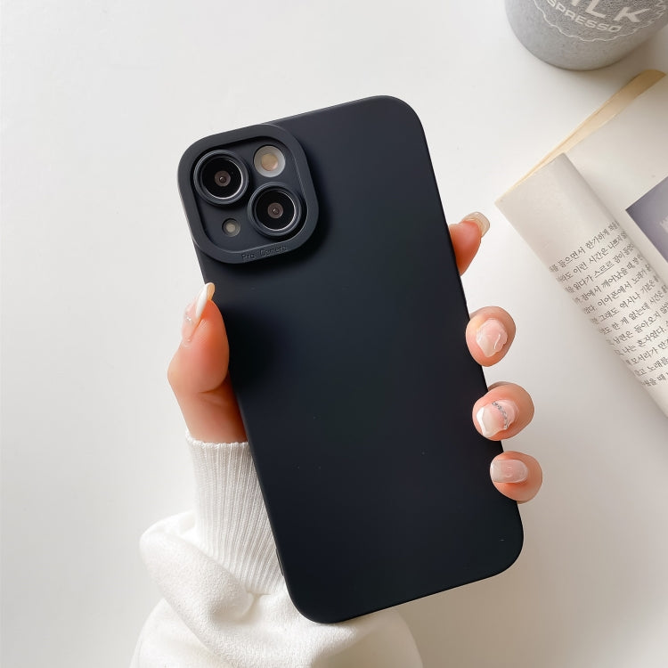 Straight-Edge Solid Color Liquid Silicone Shockproof Full Coverage Protective Case, For iPhone 13 Pro, For iPhone 13 Pro Max, For iPhone 13