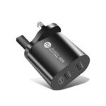002 40W 듀얼 포트 PD USB-C / 타입-C 고속 충전기 아이폰 / 아이패드 시리즈용, UK 플러그, UK 플러그