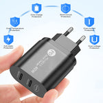002 40W 듀얼 포트 PD USB-C / 타입-C 고속 충전기 아이폰 / 아이패드 시리즈용, UK 플러그, UK 플러그