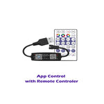 WS2812B USB 5V APP 원격 컨트롤러 블루투스 음악 컨트롤러 SK6812 WS2811 WS2812 LED 라이트 스트립용