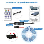 WS2812B USB 5V APP 원격 컨트롤러 블루투스 음악 컨트롤러 SK6812 WS2811 WS2812 LED 라이트 스트립용