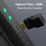 SW03 2-in-1 블루투스 5.0 오디오 송신기 USB + SPDIF 저지연 광 무선 어댑터 TV PC용