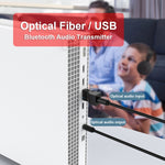 SW03 2-in-1 블루투스 5.0 오디오 송신기 USB + SPDIF 저지연 광 무선 어댑터 TV PC용