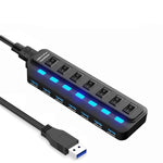 7포트 USB 3.0 허브 독립 스위칭 분배기, 분배기