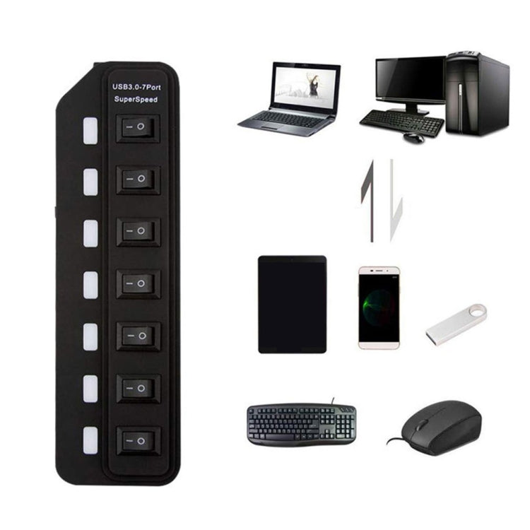 7포트 USB 3.0 허브 독립 스위칭 분배기, 분배기