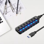 7포트 USB 3.0 허브 독립 스위칭 분배기, 분배기