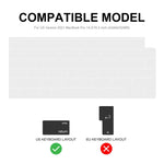 ENKAY 울트라 씬 소프트 TPU 노트북 키보드 보호 필름, MacBook Air 13.6 2022/2024 A2681 (M2) / A3113 (M3)용, 버전: 미국 버전, 미국 버전, EU 버전