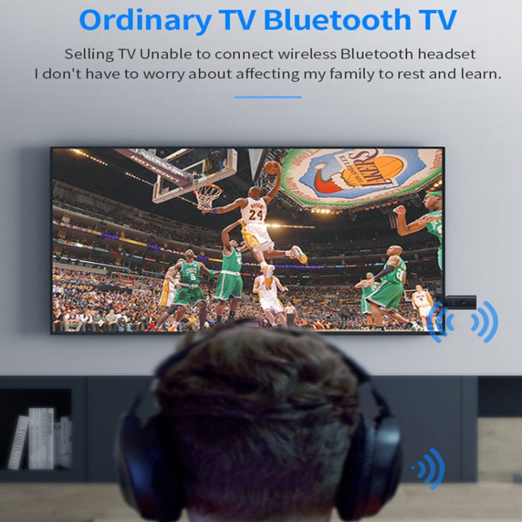 TX35 블루투스 5.2 송신기 원 드래그 투 USB / AUX 듀얼 출력