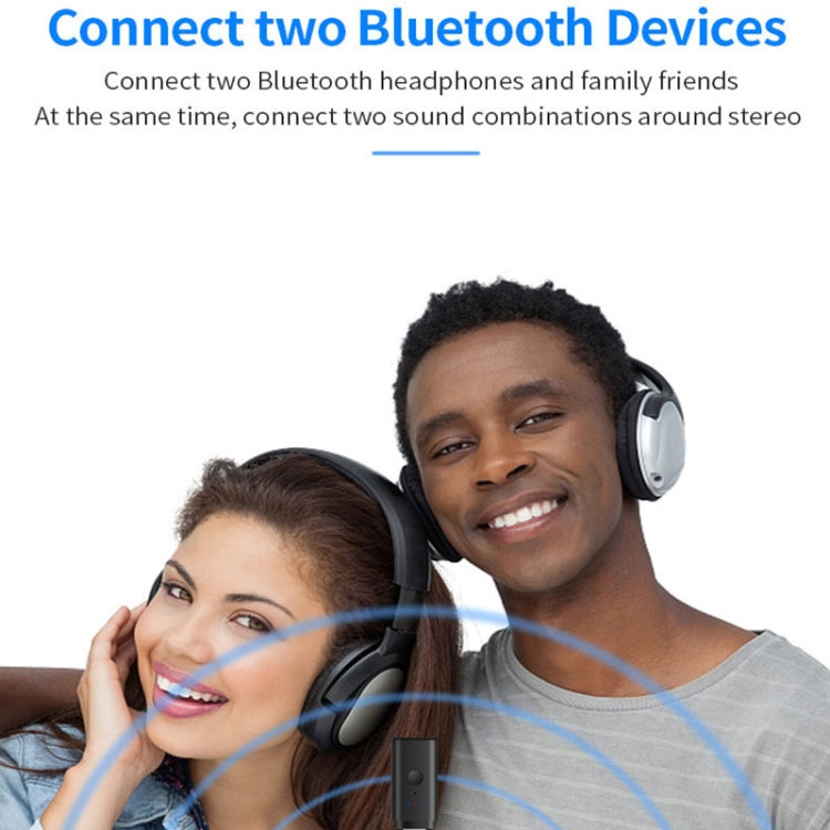 TX35 블루투스 5.2 송신기 원 드래그 투 USB / AUX 듀얼 출력