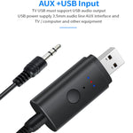 TX35 블루투스 5.2 송신기 원 드래그 투 USB / AUX 듀얼 출력