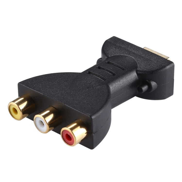 금도금 HDMI 수컷 to 3 RGB RCA 비디오 오디오 어댑터 AV 컴포넌트 변환기 DVD 프로젝터용, HDMI