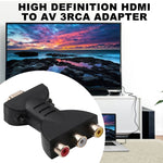 금도금 HDMI 수컷 to 3 RGB RCA 비디오 오디오 어댑터 AV 컴포넌트 변환기 DVD 프로젝터용, HDMI