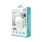 QC-04 QC3.0 + 3 x USB 2.0 다중 포트 모바일폰 태블릿 충전기, US 플러그, US 플러그