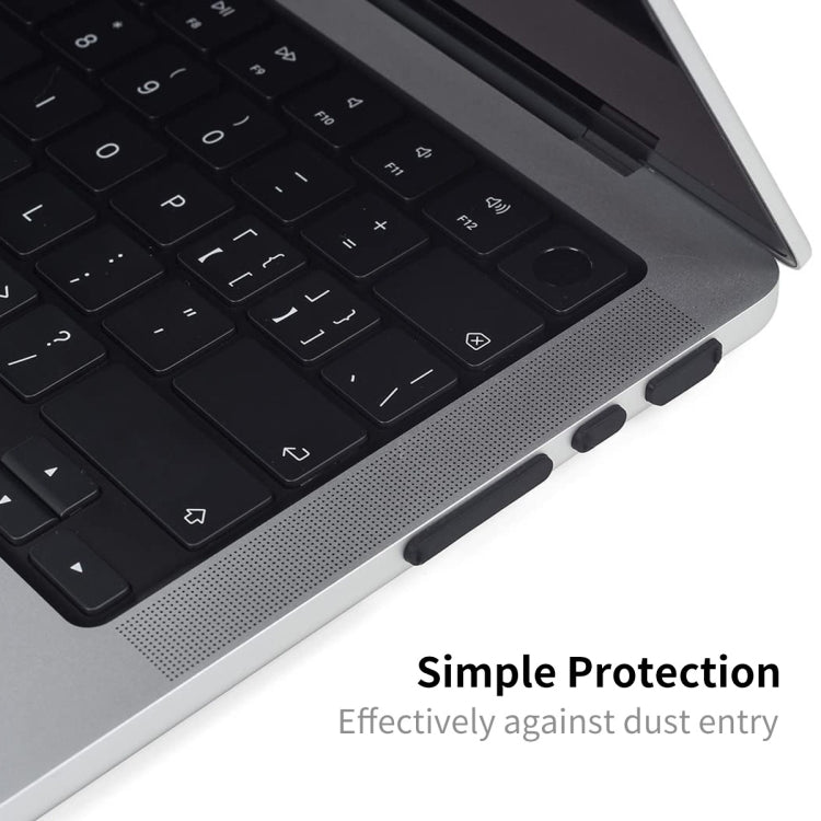 ENKAY Hat-Prince 실리콘 먼지 방지 플러그, MacBook Air 13.6 2022/2024 A2681 (M2) / A3113 (M3)용