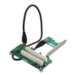 PCIe to 듀얼 PCI 슬롯 어댑터 카드 USB 3.0 확장 카드