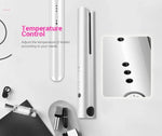 K-SKIN 휴대용 충전식 헤어 스트레이트너 컬러 세라믹 아이언 스타일링 도구 무선 조절 온도 빠른 가열