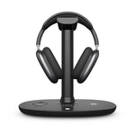 B-15A 4-in-1 헤드셋 홀더 무선 충전기 스마트폰 & 아이워치 & 에어팟용