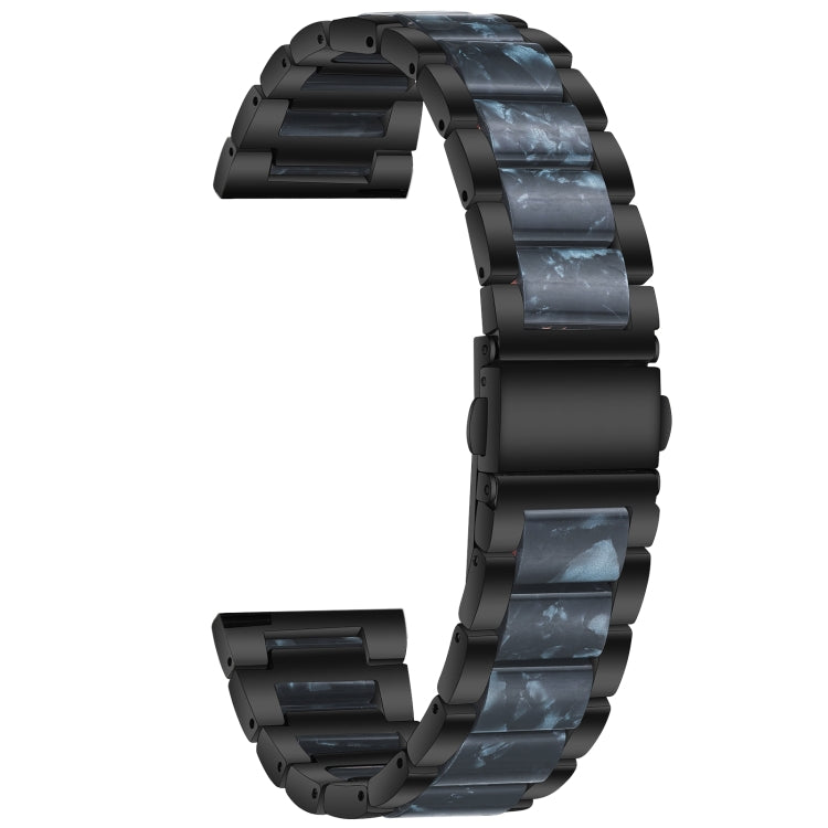 Metal Three Beads + Resin Strap, For Huawei Watch GT 3 46mm / GT Runner, For Huawei Watch GT 3 42mm / Watch GT 2 42mm