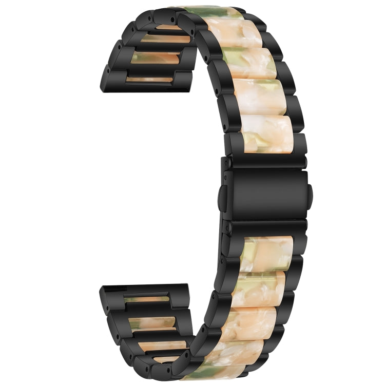 Metal Three Beads + Resin Strap, For Huawei Watch GT 3 46mm / GT Runner, For Huawei Watch GT 3 42mm / Watch GT 2 42mm