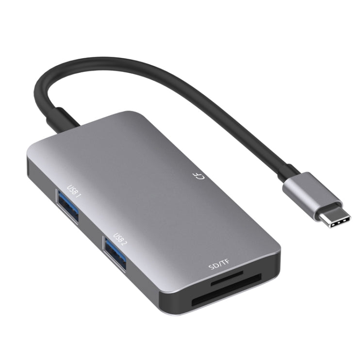 5-in-1 데이터 리드 허브 어댑터 SD / TF / CF 카드, 듀얼 USB3.0 포트, 듀얼 USB3.0+SD / TF / CF 카드