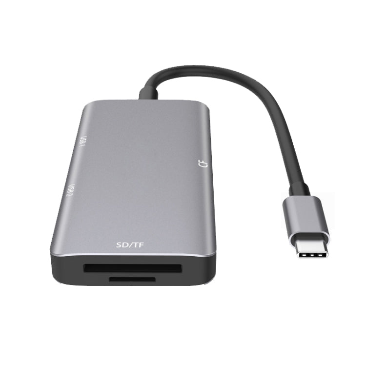 5-in-1 데이터 리드 허브 어댑터 SD / TF / CF 카드, 듀얼 USB3.0 포트, 듀얼 USB3.0+SD / TF / CF 카드