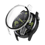 Shockproof PC Case with Tempered Glass Film, For Huawe Watch GT 3 46mm, For Huawe Watch GT 3 42mm