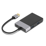 6-in-1 USB 3.0 to USB3.0 x 2+CF 카드+TF 카드+SD 카드+XQD 카드 허브 어댑터