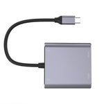 4-in-1 타입-C to 듀얼 HDMI + USB + 타입-C 허브 어댑터