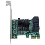PCI 익스프레스 4포트 PCI-E X1/X4/X8/X16 변환기 PCIE에서 SATA 확장 어댑터