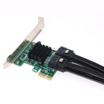 PCI 익스프레스 4포트 PCI-E X1/X4/X8/X16 변환기 PCIE에서 SATA 확장 어댑터