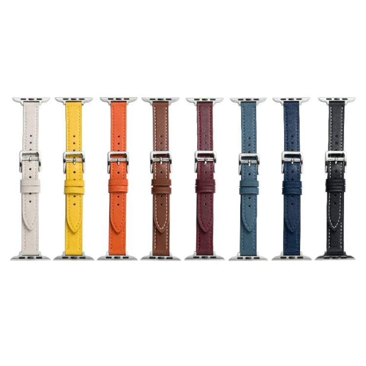 마이크로화이버 가죽 핀 버클 시계줄, 애플 워치 시리즈용, 7 41mm / 6&SE&5&4 40mm / 3&2&1 38mm, 7 45mm / 6&SE&5&4 44mm / 3&2&1 42mm
